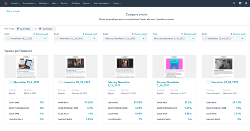 EXAMPLE OF EMAIL COMPARISON _MARKETING HUB-blur