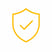 AI security shield icon representing policy enforcement and secure AI usage without slowing business operations
