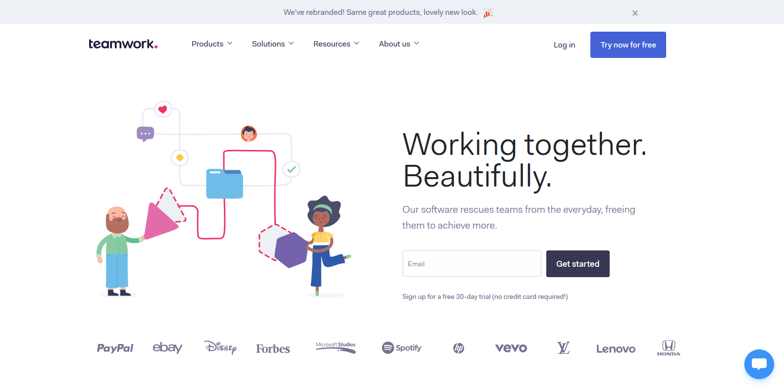 Teamwork homepage