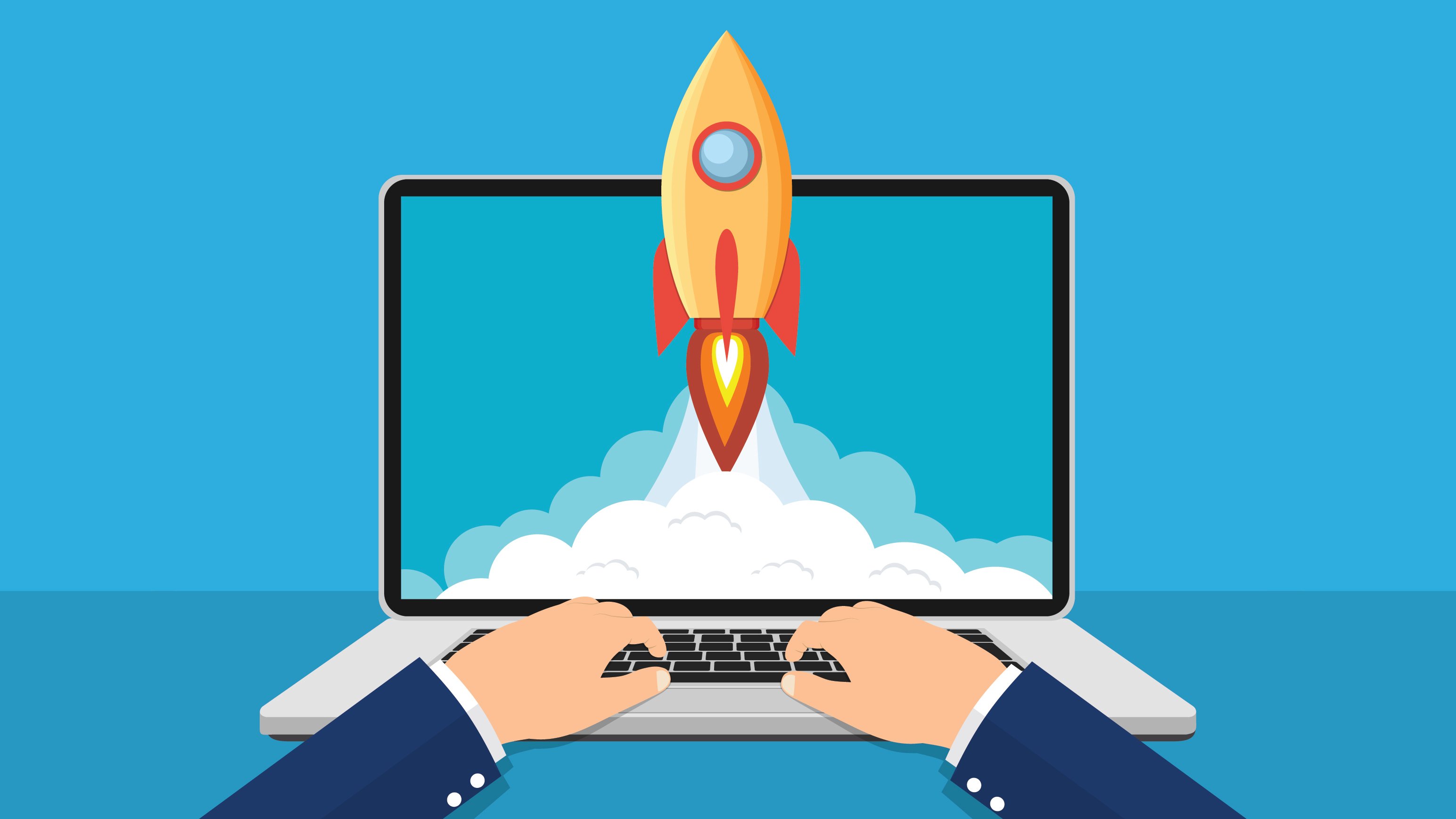 Rocket ship illustration