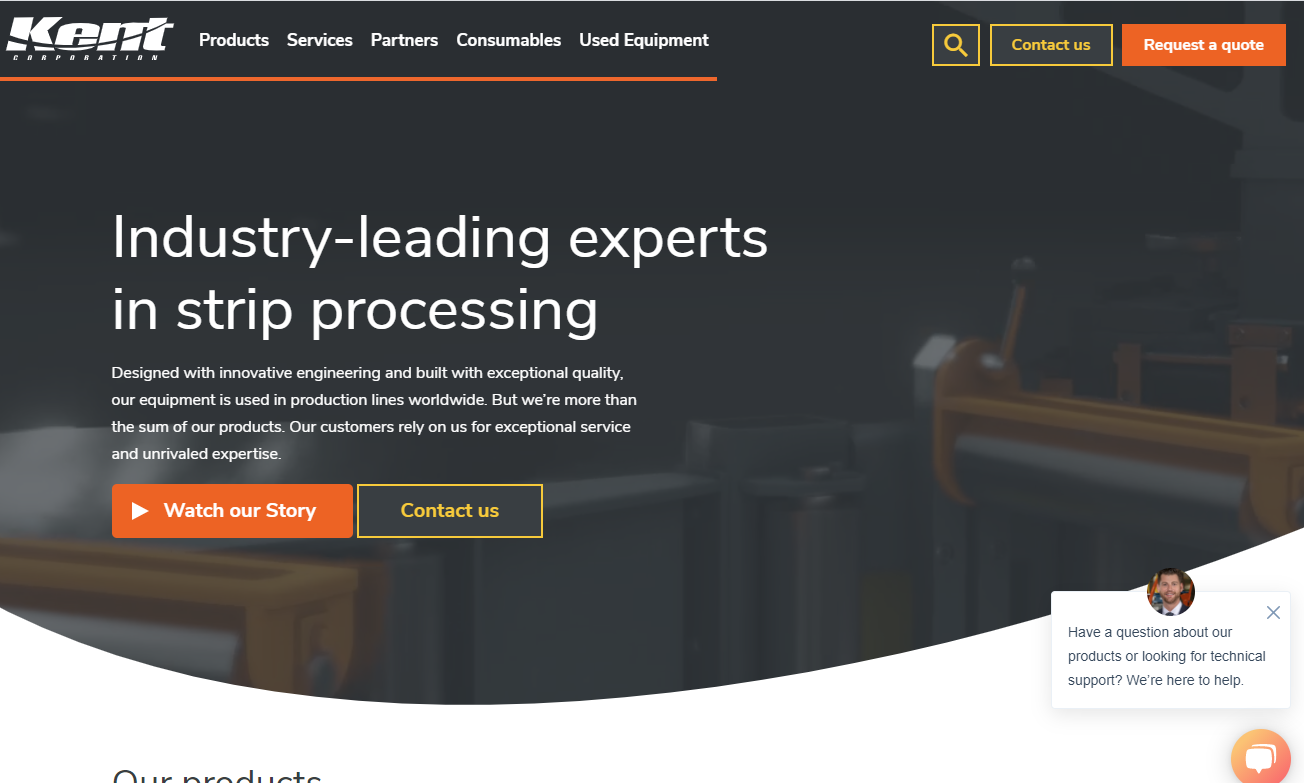 kent homepage design