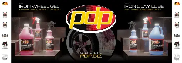 SEMA tradeshow booth design concept for automotive detailing brand PDP